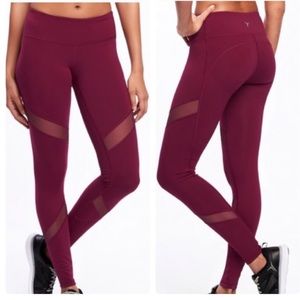 Old Navy Active Full Length Mesh Panel Leggings